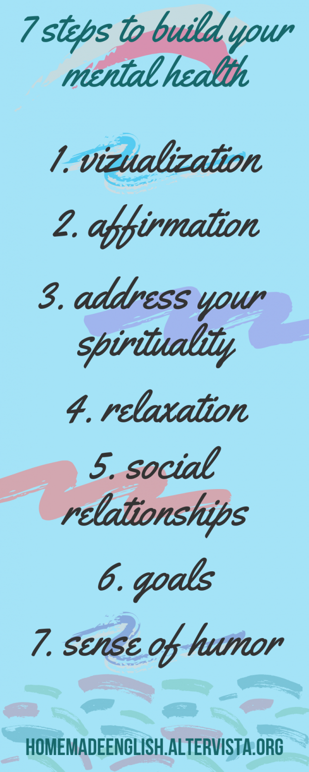 7 steps to build your positive mental health | Homemade School of English